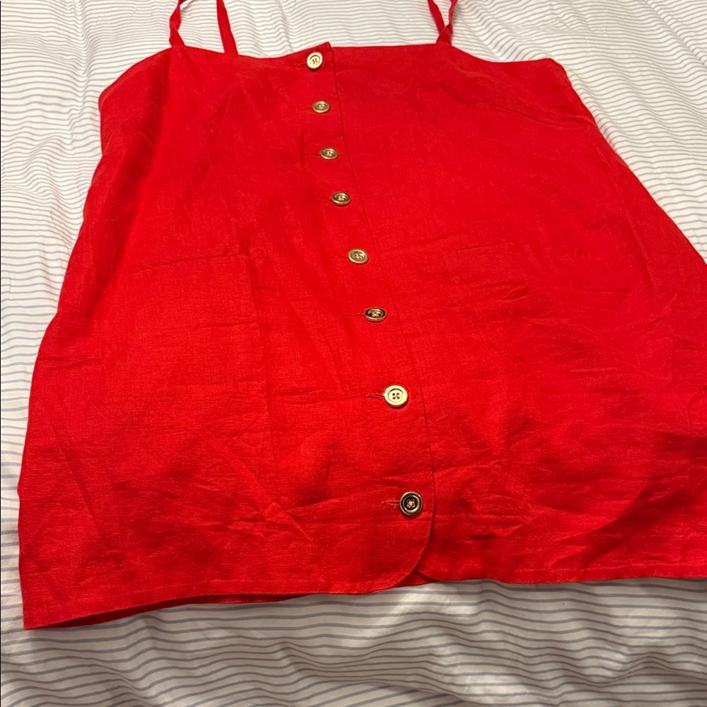 J. Crew Bold Red Garment-Worn Once - Picture 4 of 5